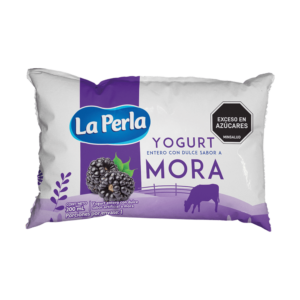 Yogurt Entero Mora La Perla Bolsa 200ml